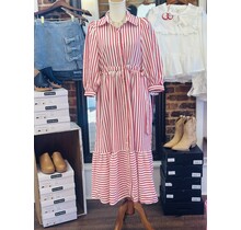 The Red & White Bow Maxi