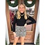 The Uptown Peach Cheetah Girl Skirt