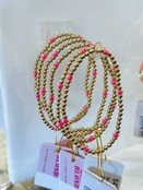 Hot Pink Poppi Bracelet Beaded Blondes
