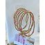 The Uptown Peach Hot Pink Poppi Bracelet Beaded Blondes