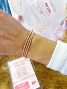 Hot Pink Poppi Bracelet Beaded Blondes