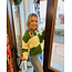 The Uptown Peach Chloe Checkered Sweater
