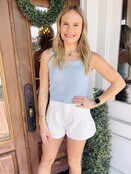 Whitney White Denim Shorts