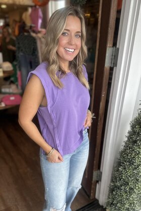 The Purple Paisley Top
