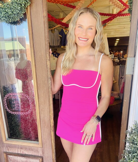 Peyton Pink Athletic Dress