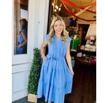 Blue Bliss Textured Maxi