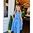 The Uptown Peach Blue Bliss Textured Maxi