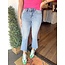 The Uptown Peach Ellie High Rise Crop Flares