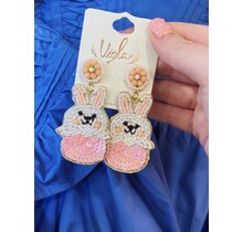Easter Bunny Sequin Earrings