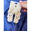 The Uptown Peach Easter Bunny Pom Pom Earrings