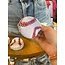 The Uptown Peach Baseball Claw Hair Clip