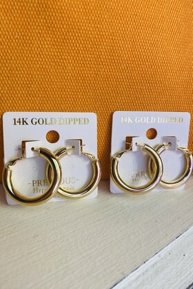 Gracie Gold Hoops