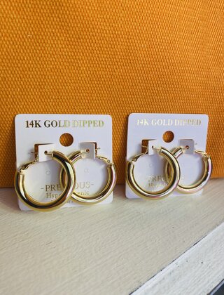 Gracie Gold Hoops