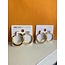 The Uptown Peach Gracie Gold Hoops