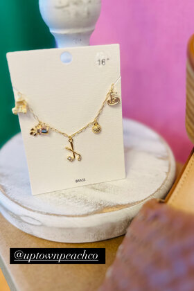 Golf Charm Necklace