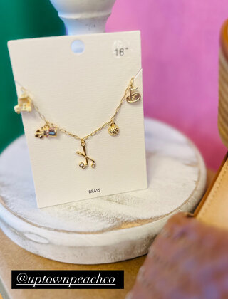 Golf Charm Necklace