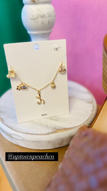 Golf Charm Necklace