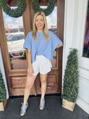 Pleated Athletic Shorts