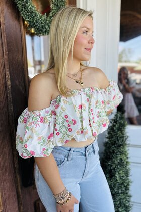 Finley Floral Bubble Top
