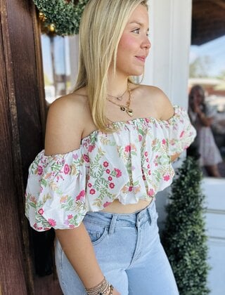 Finley Floral Bubble Top