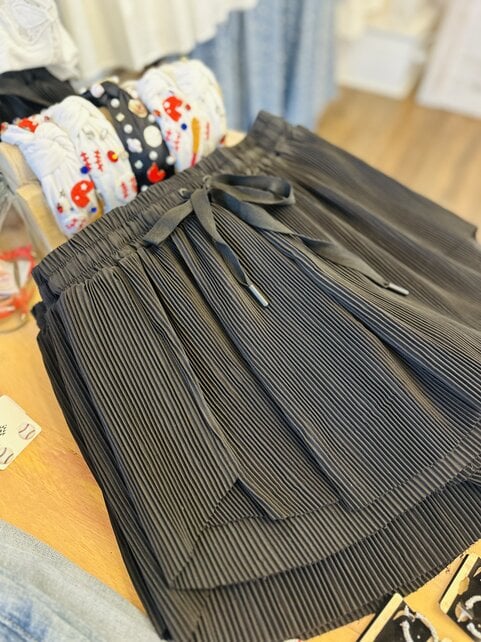 Pleated Athletic Shorts