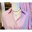 The Uptown Peach Christa Cross Pearl Necklace