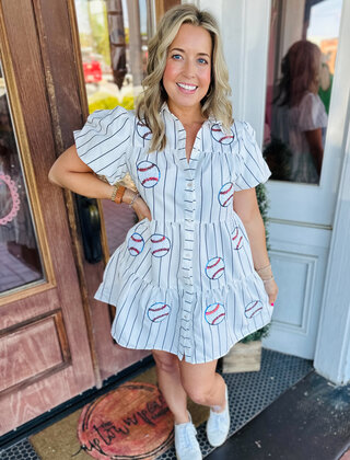 Baseball Mini Dress