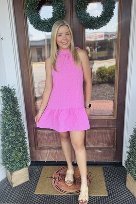 Sweet Spring Bow Tie Dress