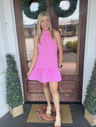Sweet Spring Bow Tie Dress