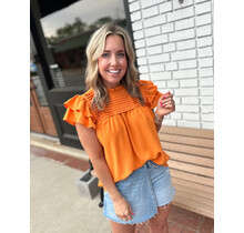 Olivia Orange Blouse
