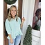 The Uptown Peach Samantha Striped Blouse