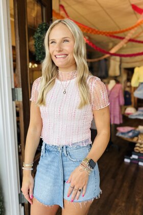 Finley Floral Mesh Top