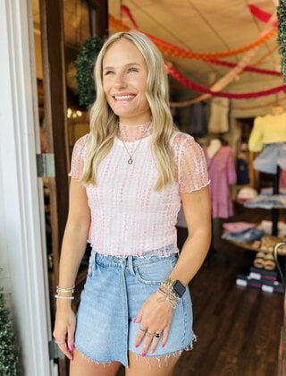 Finley Floral Mesh Top