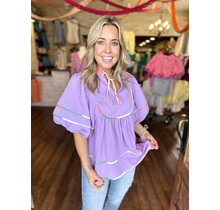 Brianna Bubble Sleeve Top
