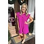 The Uptown Peach Magenta for Spring Ruffled Romper