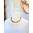 The Uptown Peach Nellie Natural Stone Necklace