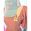 The Uptown Peach Rhinestone Baseball Earrings
