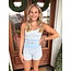The Uptown Peach Finley Floral Print Athletic Set