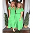 The Uptown Peach Gigi Green Maxi