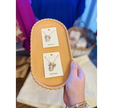 Mama Teardrop Stone Necklace