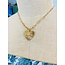 The Uptown Peach Mama Sunburst Pendant Necklace