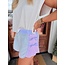 The Uptown Peach Rachel Ribbon Tie Pleated Shorts