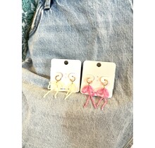 Britney Beaded Bow Earrings