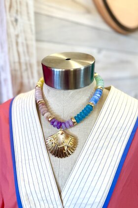 Cassie Colorful Seashell Necklace