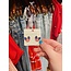 The Uptown Peach USA Flag Bow Earrings
