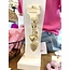 The Uptown Peach Golden Hearts Keychain