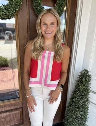 Rose Red & Pink Tank