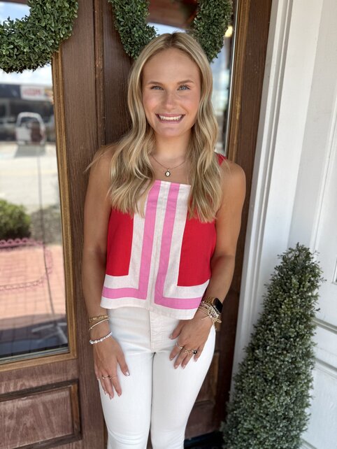 Rose Red & Pink Tank
