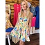 The Uptown Peach Tropical Twist Dress