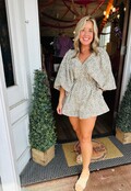 Leah Leopard Print Romper